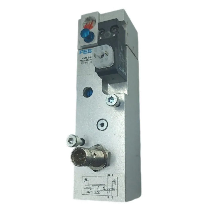 Válvula Solenoide Festo VABF-S6-1-P5A4-G12-4-1-P 557377 - Cabo Eletro