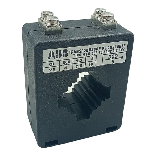 Transformador de Corrente ABB 300/5A HB 603 50-60HZ 0.6/KV - Cabo Eletro