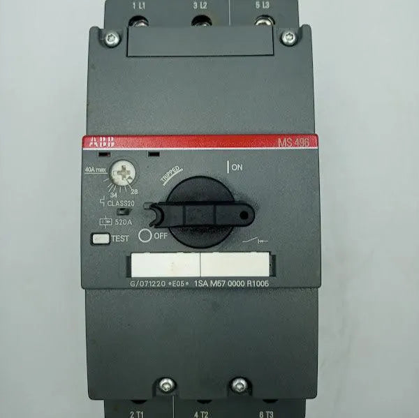 Disjuntor Motor ABB MS496-40 1SAM570000R1005 28-40A 690v - Cabo Eletro