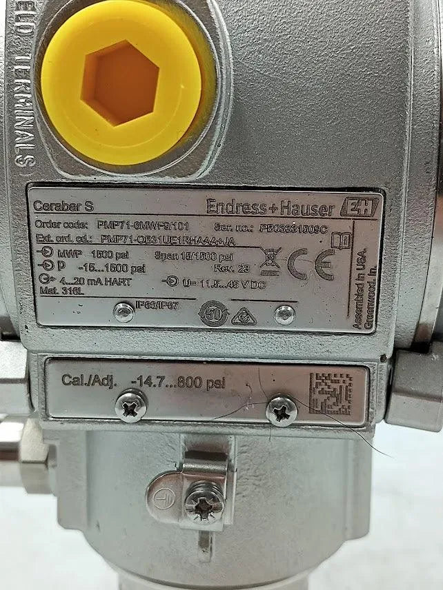 Transmissor de Pressão Endress Hauser PMP71-6MWF9/101 - Cabo Eletro