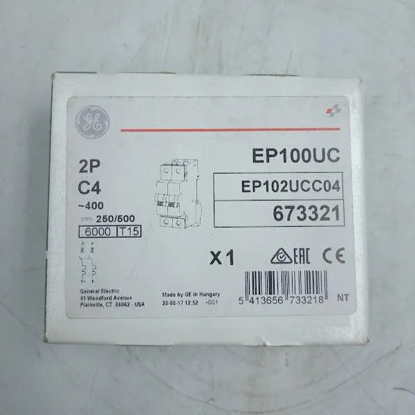 Disjuntor Bipolar GE EP102UC C4 400v - Cabo Eletro