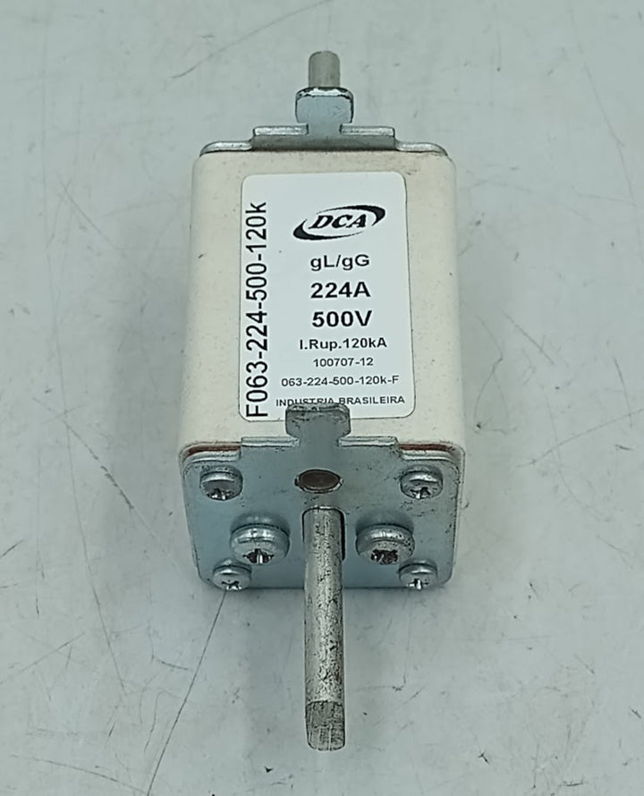 Fusível DCA F063-224-500-120K 224A 500V 120kA - Cabo Eletro