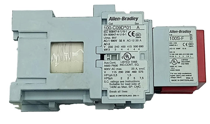 Contator de Segurança Allen Bradley 100S-C09DJ23C 24v DC - Cabo Eletro