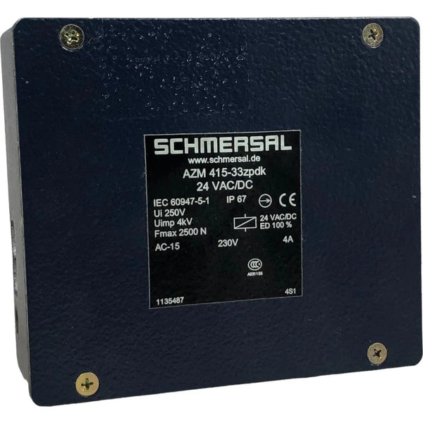 Chave de Segurança Schmersal AZM 415-33ZPDK 24v IP67 - Cabo Eletro
