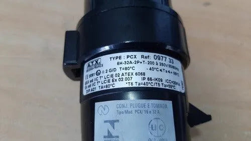 Plug A Prova De Explosão A.t.x 32a 6h 2p+t 250v - Cabo Eletro