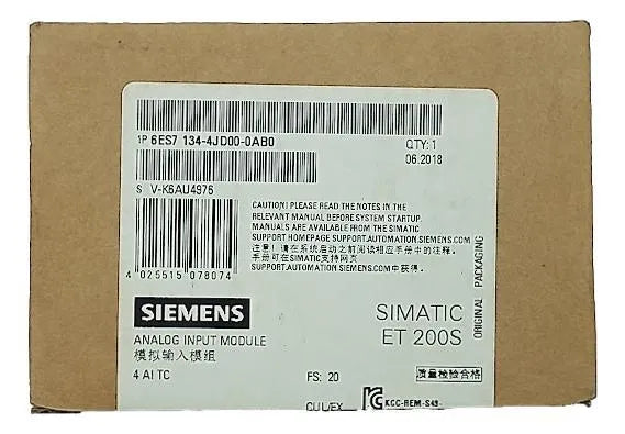 Módulo Eletrônico Siemens SIMATIC S7 6ES7134-4JD00-0AB0 - Cabo Eletro