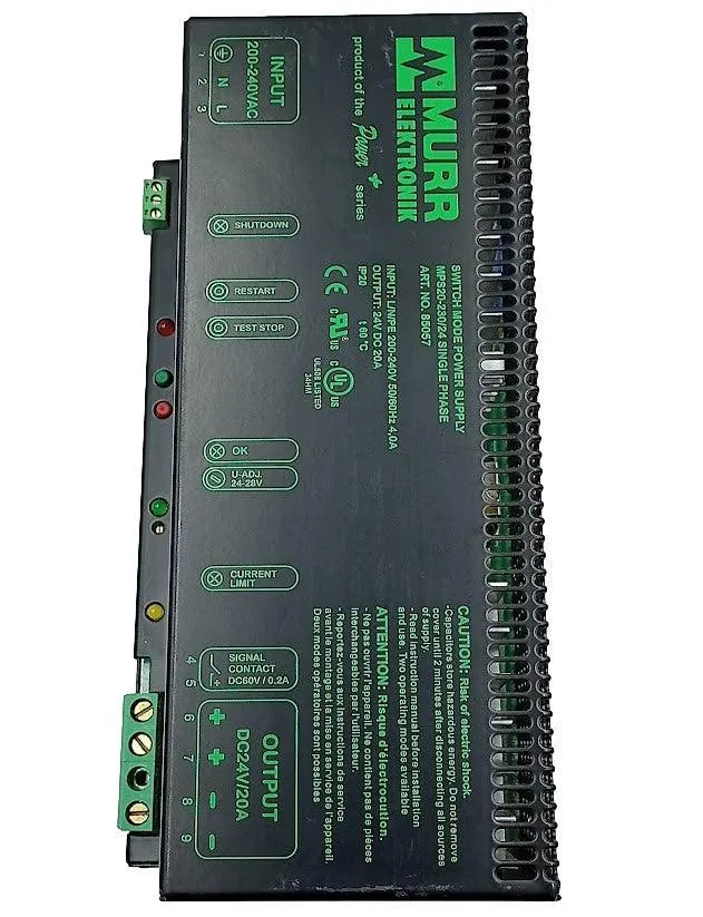 Fonte de Alimentação Murr Elektronik MPS20-230/24 200-240v - Cabo Eletro