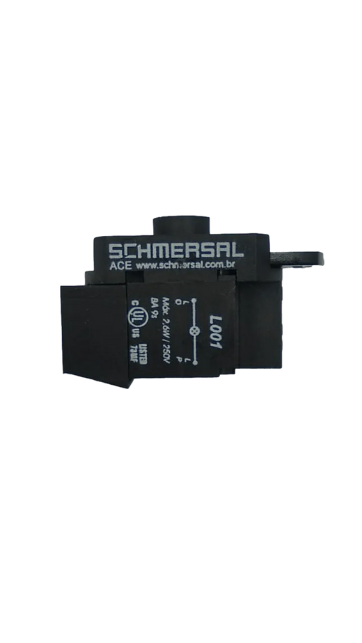 Bloco de Contato Schmersal L001 2.6W/250v KIT 2 Peças - Cabo Eletro
