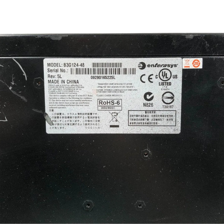 Switch Enterasys B3G124-48 48 Portas - Cabo Eletro