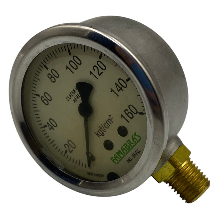 Manômetro Famabras DN 55mm 0 a 160Kgf/cm² 1/4NPT - Cabo Eletro