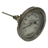 Termometro IOPE 0 A 200 °C DN 106MM HASTE:147mm - Cabo Eletro
