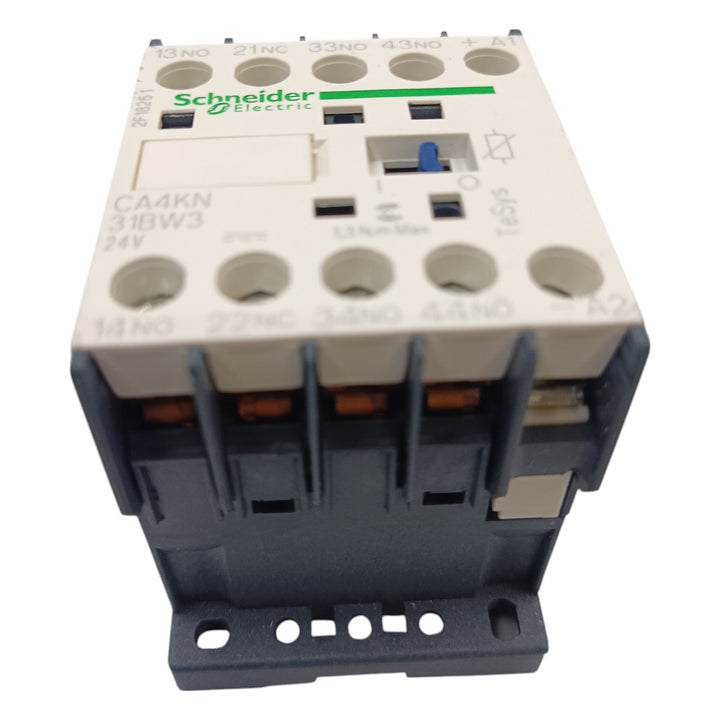 Contator Auxiliar Schneider Ca4kn31bw3 3na+1nf 24v 10a - Cabo Eletro
