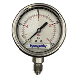 Manômetro HAMWORTHY DN 62mm 0 a 40mPa x 0 a 40Bar 1/4NPT - Cabo Eletro