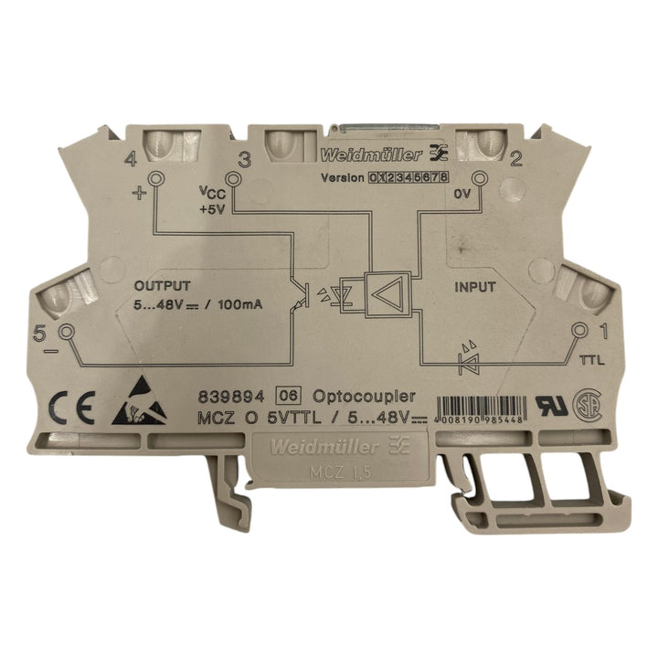Relé de Estado Sólido Weidmuller MCZ O 5VTTL 5-48v - Cabo Eletro