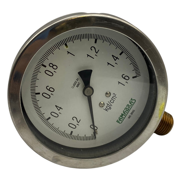 Manômetro Famabras DN 105mm 0 a 1,6kgf/cm² 1/2NPT - Cabo Eletro