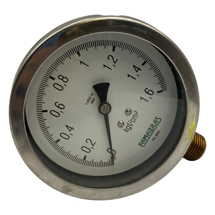 Manômetro Famabras DN 105mm 0 a 1,6kgf/cm² 1/2NPT - Cabo Eletro