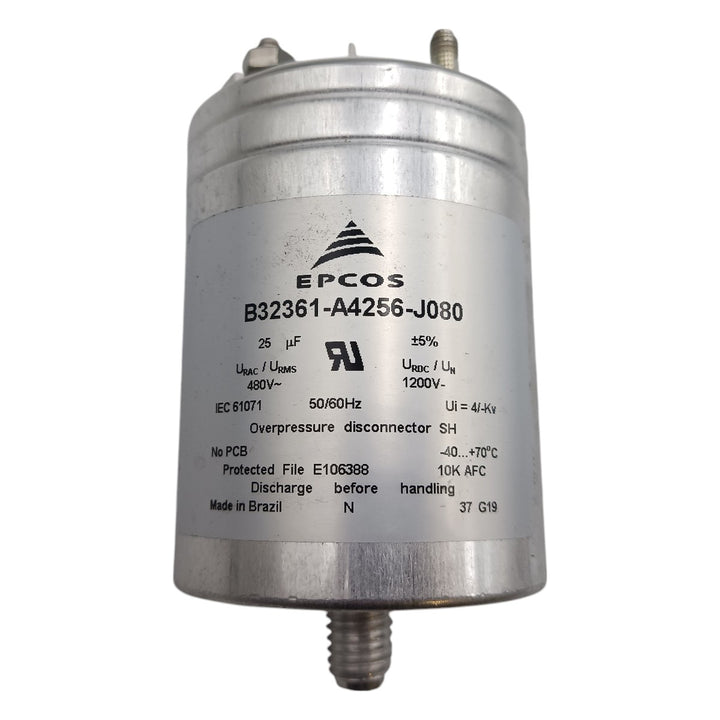 Capacitor EPCOS B32361-A4256-J080 25uF 480v 50/60Hz - Cabo Eletro