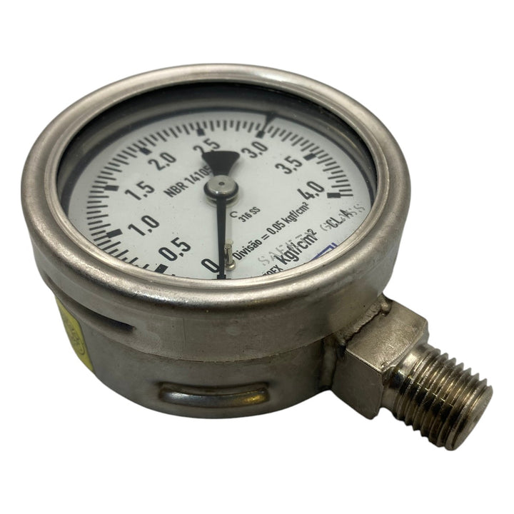 Manômetro Wika 232.50.063 DN 63mm 0 a 4kgf/cm² 1/4NPT - Cabo Eletro