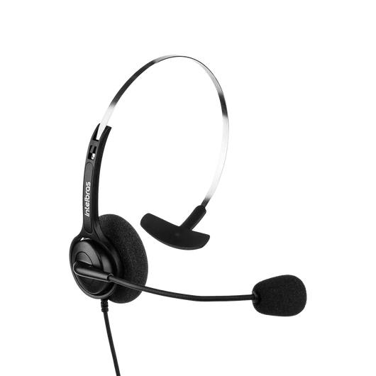 Headset Intelbras Tiara Chs40 Rj9 Fone Para Telemarketing - Cabo Eletro