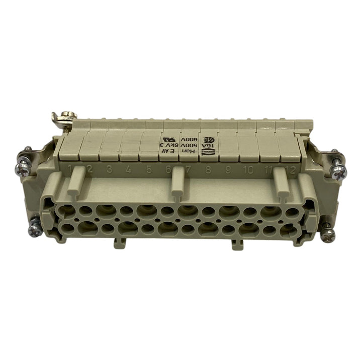 Conector de Bloco Terminal Harting Han E AV 24 Pos - Cabo Eletro