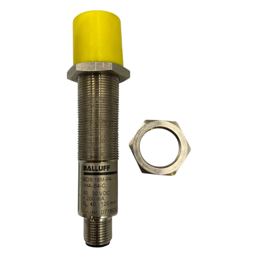 Sensor Difuso BALLUFF BOS18M-PA-RH23-S4-C - Cabo Eletro