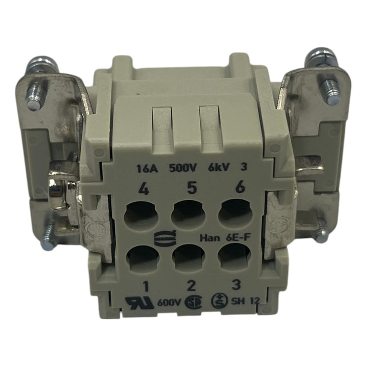 Conector Fêmea HARTING HAN 6E-F-C - Cabo Eletro
