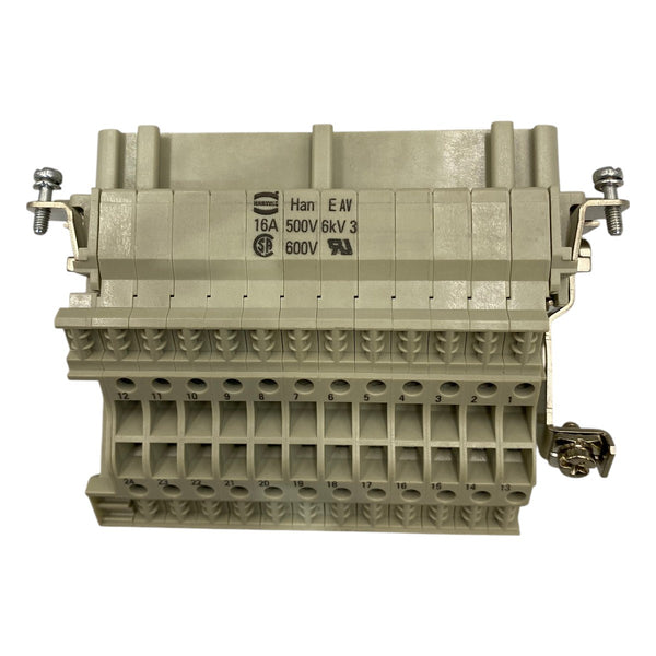 Conector de Bloco Terminal Harting Han E AV 24 Pos - Cabo Eletro