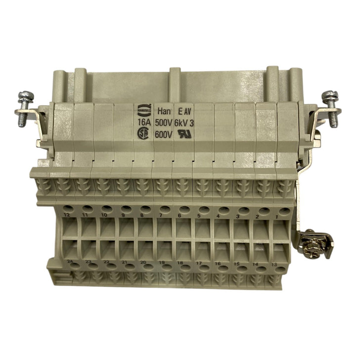 Conector de Bloco Terminal Harting Han E AV 24 Pos - Cabo Eletro
