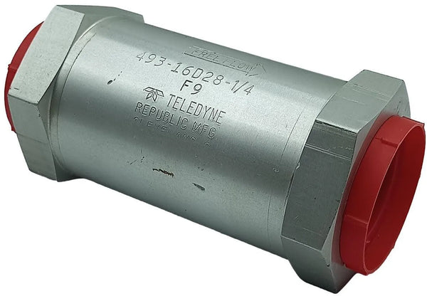 Válvula de Retenção Teledyne 493-16D28-1/4 F9 - Cabo Eletro