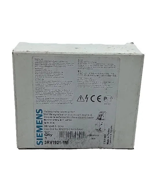 Bloco de Contato Auxiliar Alarme Siemens 3RV1921-1M - Cabo Eletro