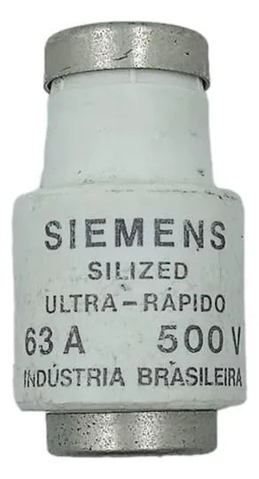 Fusível Silized Ultra Rápido SIEMENS 1862782/70 63A 500V - Cabo Eletro