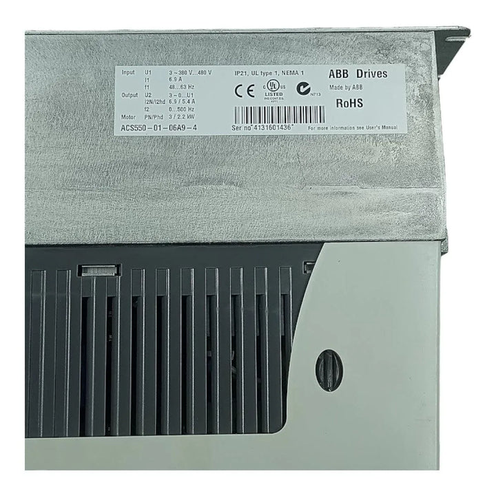 Inversor de Frequência ABB ACS500-01-06A9-4 3kW 380-480v - Cabo Eletro