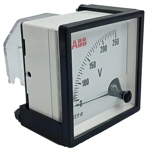 Voltímetro Analógico FM ABB Volt FM Lig dir 72X72 250v - Cabo Eletro