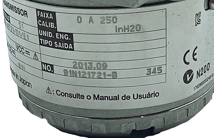 Transmissor de Pressão Yokogawa EJA430A-EAS4B-92DB/KF21/D1/ - Cabo Eletro