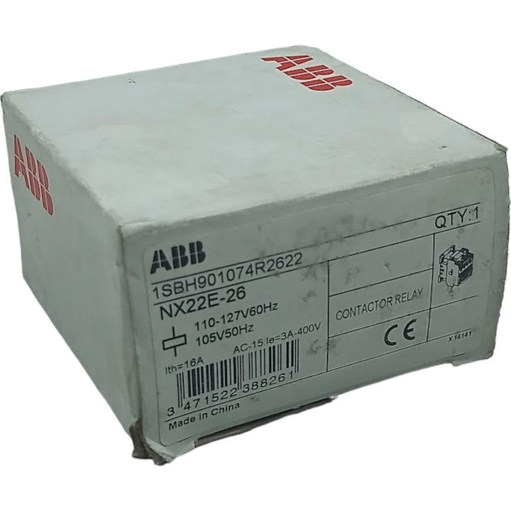 Contator ABB NX22E-26 1SBH901074R2622 16A 110-127v 50/60Hz - Cabo Eletro