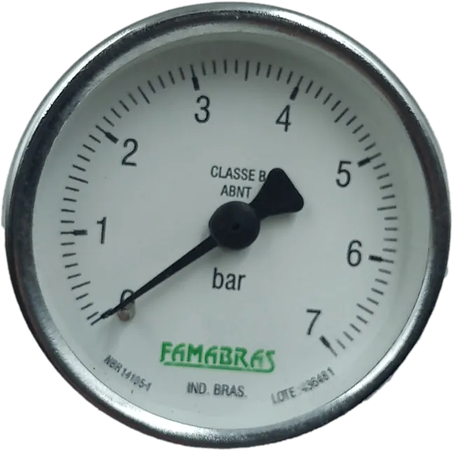 Manômetro Famabras 0/7 bar DN 50mm R1/4 NPT - Cabo Eletro