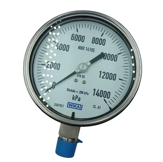 Manômetro Wika 0/14000 KPA 50X115mm 1/2 NPT - Cabo Eletro