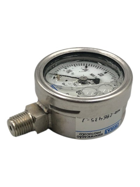 Manômetro WIKA DN 60mm 1/4NPT 0 a 60Psi 316SS - Cabo Eletro