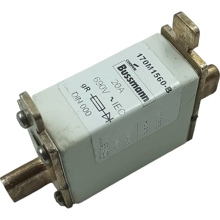 Fusível Ultra Rápido gR NH000 Bussmann 170M1560-B 20A 690v - Cabo Eletro