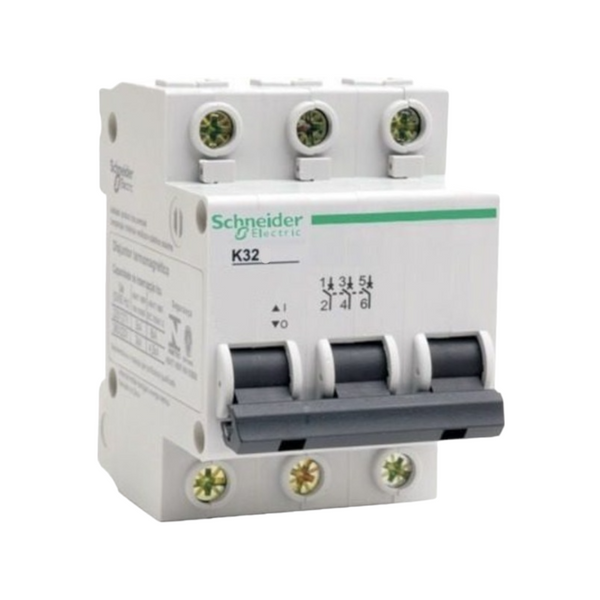 Disjuntor Tripolar Schneider K32A3C10 Curva C 10A 240/415v - Cabo Eletro