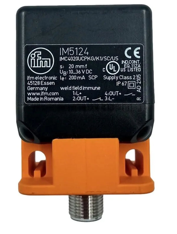 Sensor Indutivo IFM IM5124 IMC4020UCPKG/K1/SC/US-100-DPA - Cabo Eletro