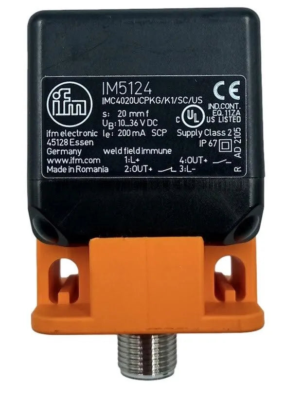 Sensor Indutivo IFM IM5124 IMC4020UCPKG/K1/SC/US-100-DPA - Cabo Eletro