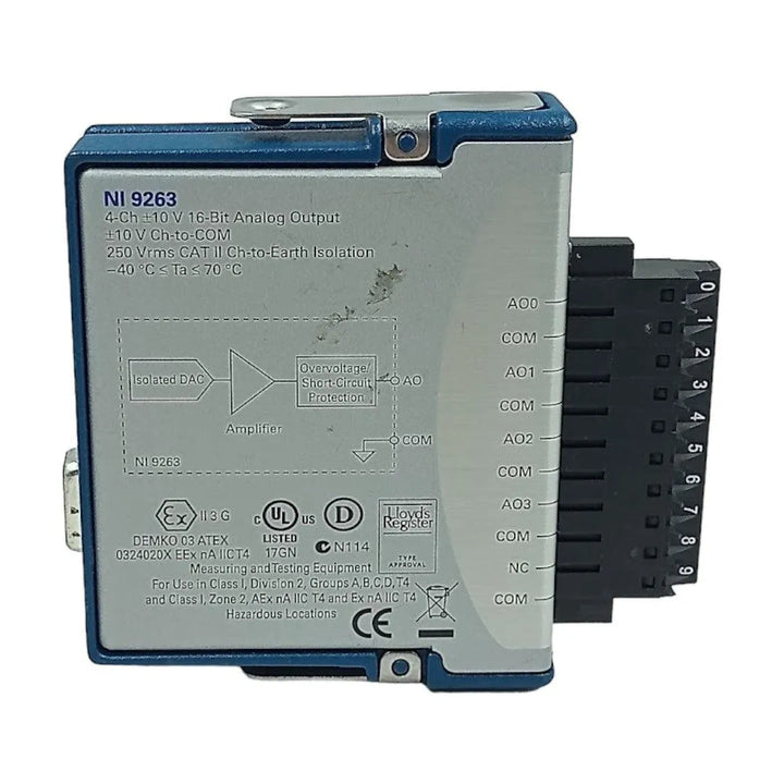 Módulo de Saída National Instruments NI-9263 4cH 10v 16Bit - Cabo Eletro