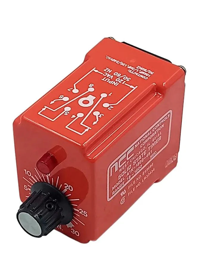 Relé Temporizador NCC A1K-1800-461 10A 240V 50/60HZ - Cabo Eletro