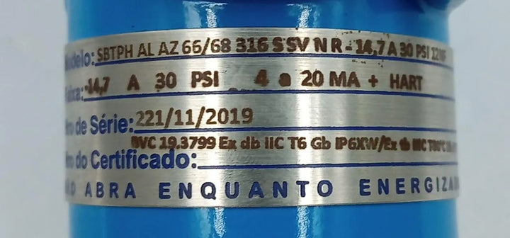 Transmissor de Pressão Sabi SBTPH -14,7 a 30 PSI - Cabo Eletro