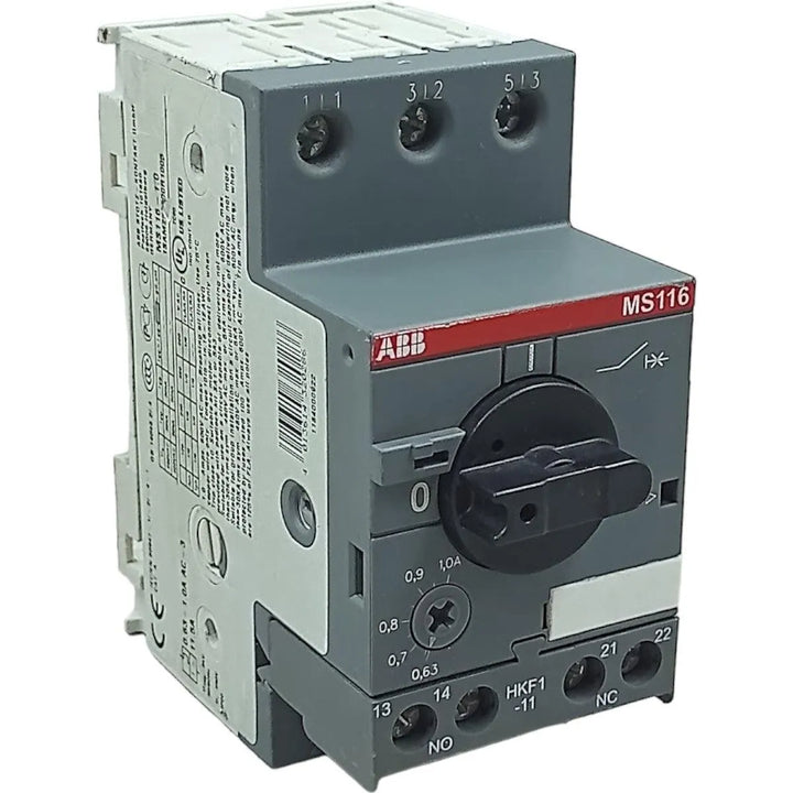 Disjuntor Motor ABB MS116-1 0,63-1A 1SAM250000R1005 - Cabo Eletro