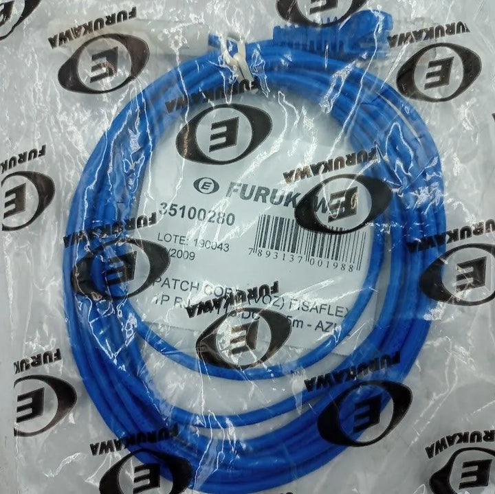 Patch Cord Furukawa VOZ RJ45/110IDC 1P 2,5M AZUL KIT 10PÇS - Cabo Eletro