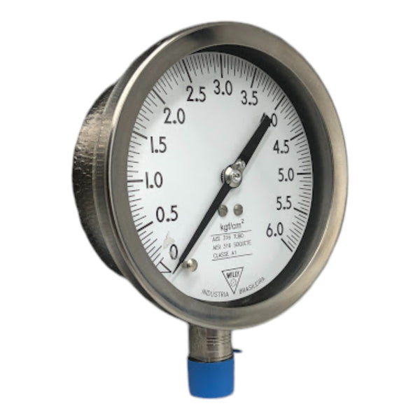 Manômetro Willy DN 111mm 0 a 6 kgf/cm² 1/2 NPT - Cabo Eletro