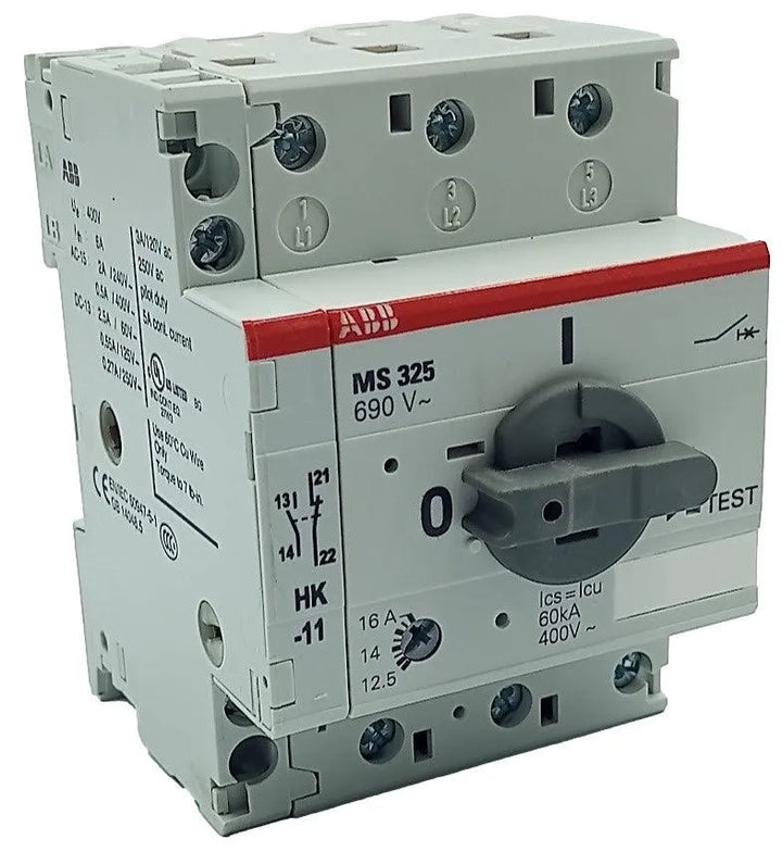 Disjuntor Motor ABB MS325-16A + Contato Auxiliar ABB HK-11 - Cabo Eletro