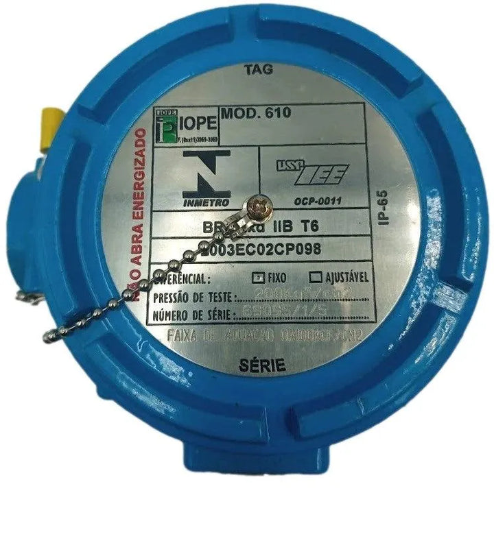 Pressostato Lope 610 200kgf/cm² 1/2 NPT - Cabo Eletro